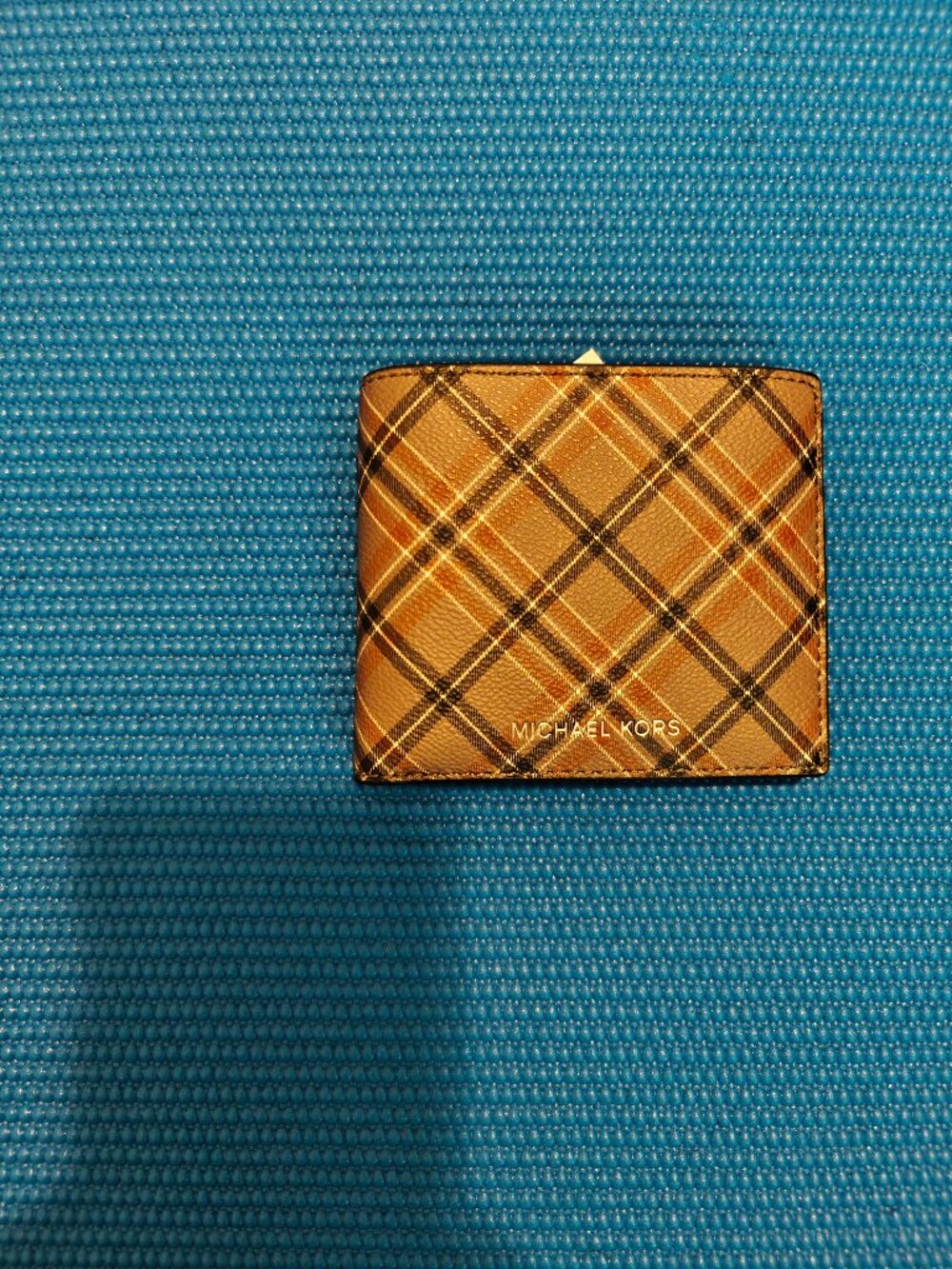 Michael Kors Cooper Plaid Print Wallet